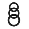 Sono Lot de 3 cockrings Sono N°25 Noirs